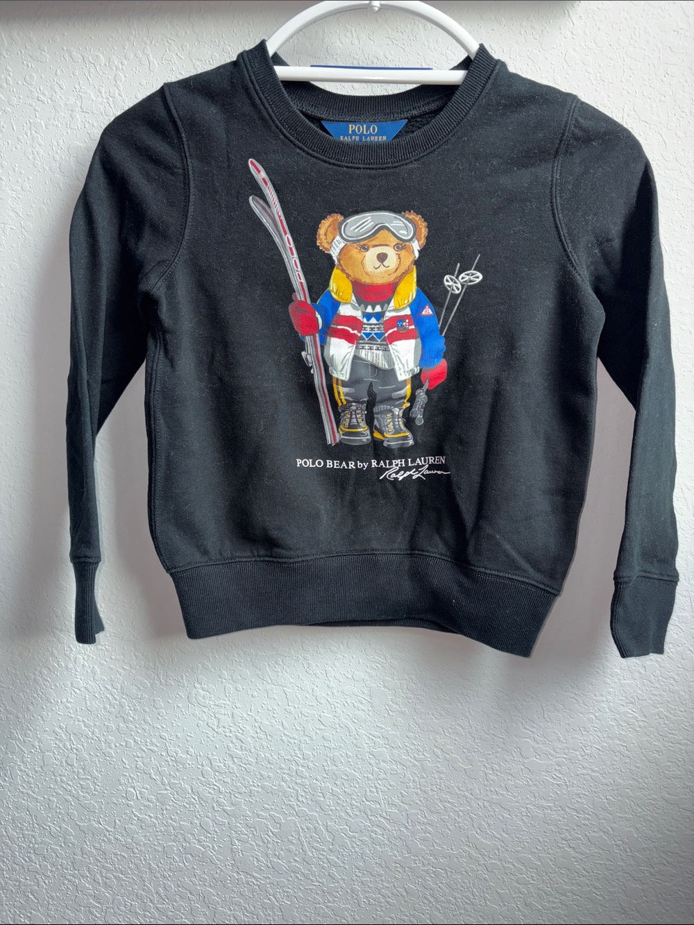 Polo by Ralph Lauren Black Kids Ski Bear Sweatshirt